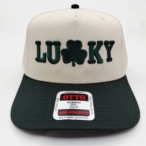 OTTO Classic Lucky Cap - Cream and Green